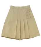 Skort w/ Pleats and Buttons